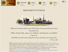 Tablet Screenshot of monumentsofdelhi.com